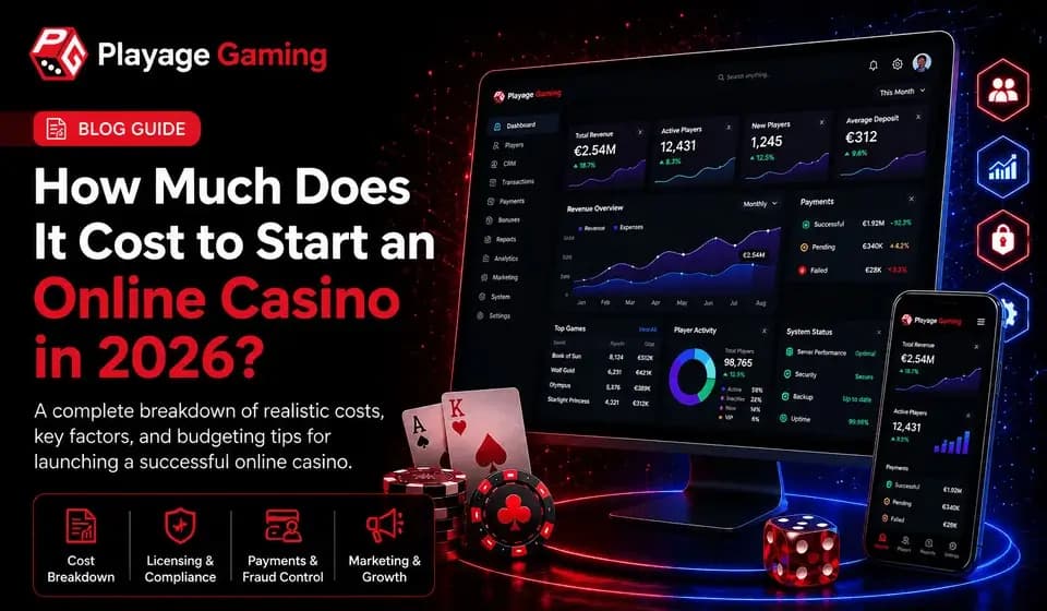 How much does it cost to start an online casino in 2026