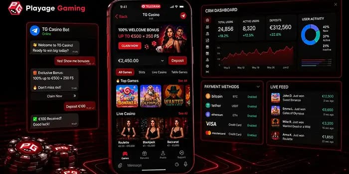 AI Casino Frontend Builder Hero